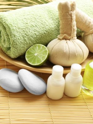 beautiful-spa-composition-herbal-balls-towel-bowl-pebbles-cosmetics-close-up_392895-15410